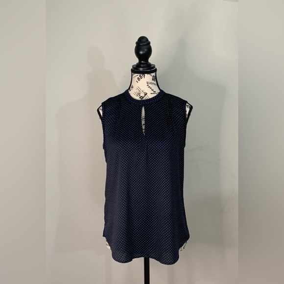 Ann Taylor Tops - Ann Taylor Dark Blue Sleeveless Size: S